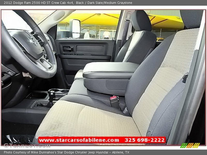 Black / Dark Slate/Medium Graystone 2012 Dodge Ram 2500 HD ST Crew Cab 4x4