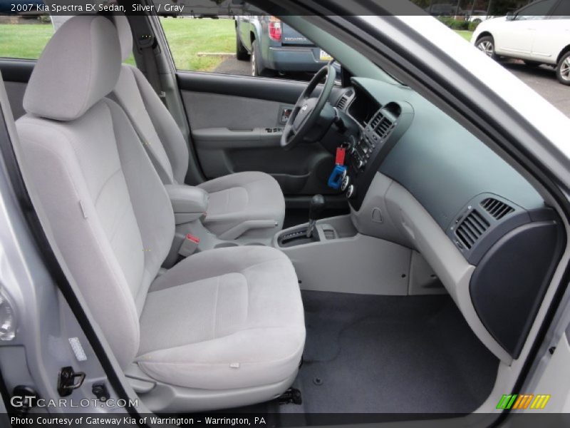 Silver / Gray 2007 Kia Spectra EX Sedan