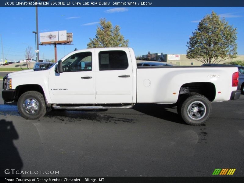 Summit White / Ebony 2008 Chevrolet Silverado 3500HD LT Crew Cab 4x4 Dually