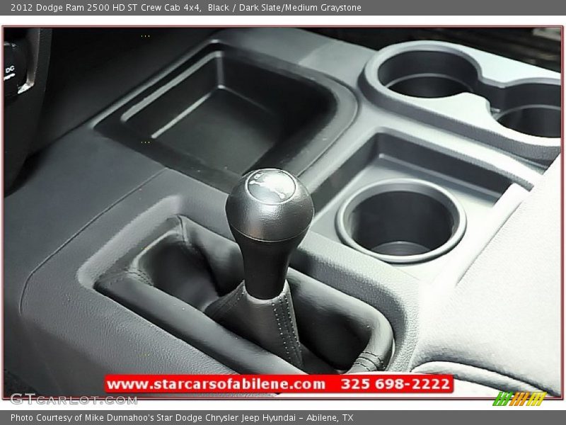 Black / Dark Slate/Medium Graystone 2012 Dodge Ram 2500 HD ST Crew Cab 4x4