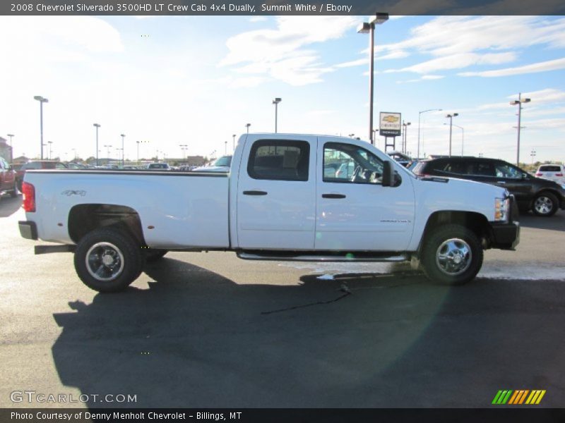 Summit White / Ebony 2008 Chevrolet Silverado 3500HD LT Crew Cab 4x4 Dually