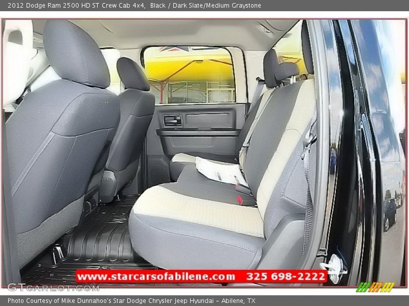 Black / Dark Slate/Medium Graystone 2012 Dodge Ram 2500 HD ST Crew Cab 4x4