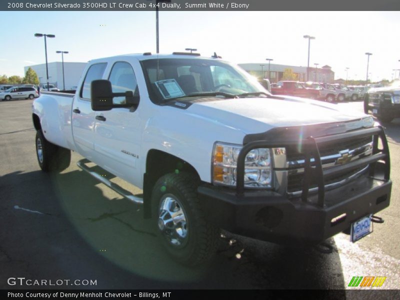 Summit White / Ebony 2008 Chevrolet Silverado 3500HD LT Crew Cab 4x4 Dually