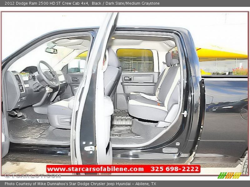 Black / Dark Slate/Medium Graystone 2012 Dodge Ram 2500 HD ST Crew Cab 4x4