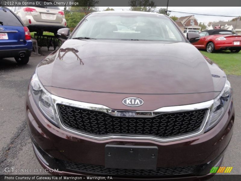 Dark Cherry / Beige 2012 Kia Optima EX