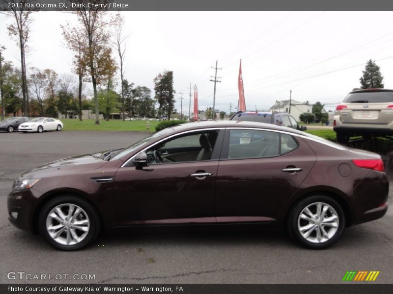 Dark Cherry / Beige 2012 Kia Optima EX