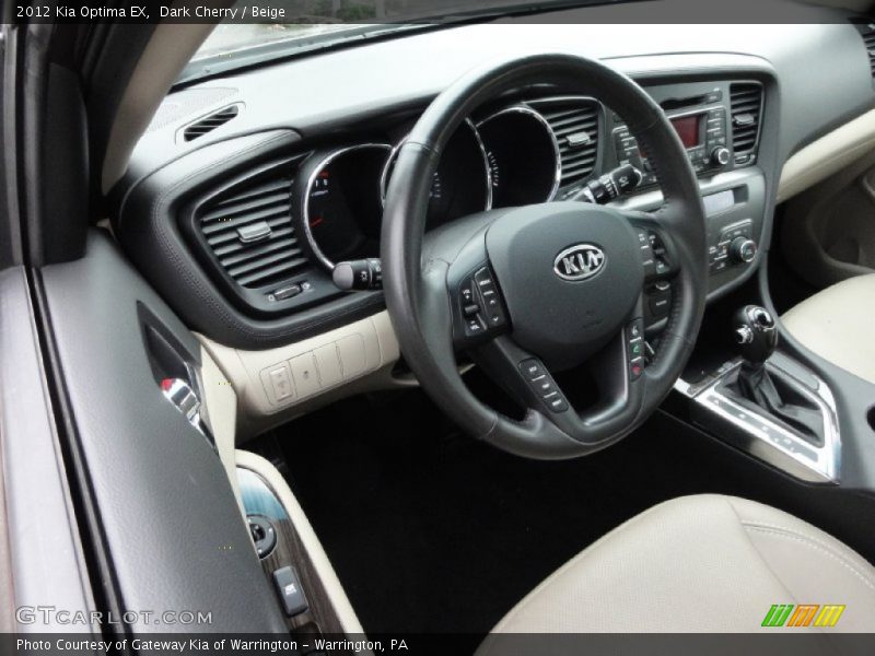 Dark Cherry / Beige 2012 Kia Optima EX