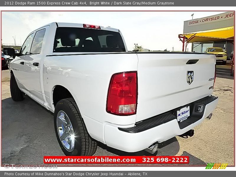 Bright White / Dark Slate Gray/Medium Graystone 2012 Dodge Ram 1500 Express Crew Cab 4x4