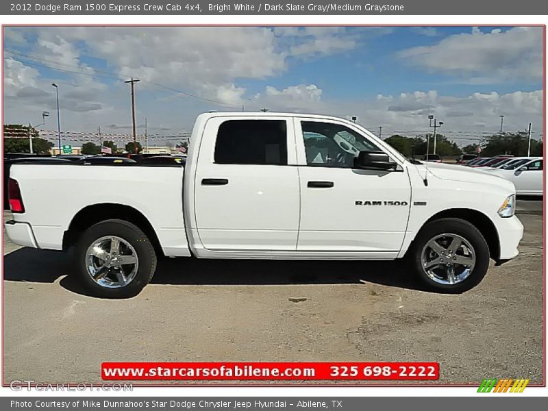 Bright White / Dark Slate Gray/Medium Graystone 2012 Dodge Ram 1500 Express Crew Cab 4x4