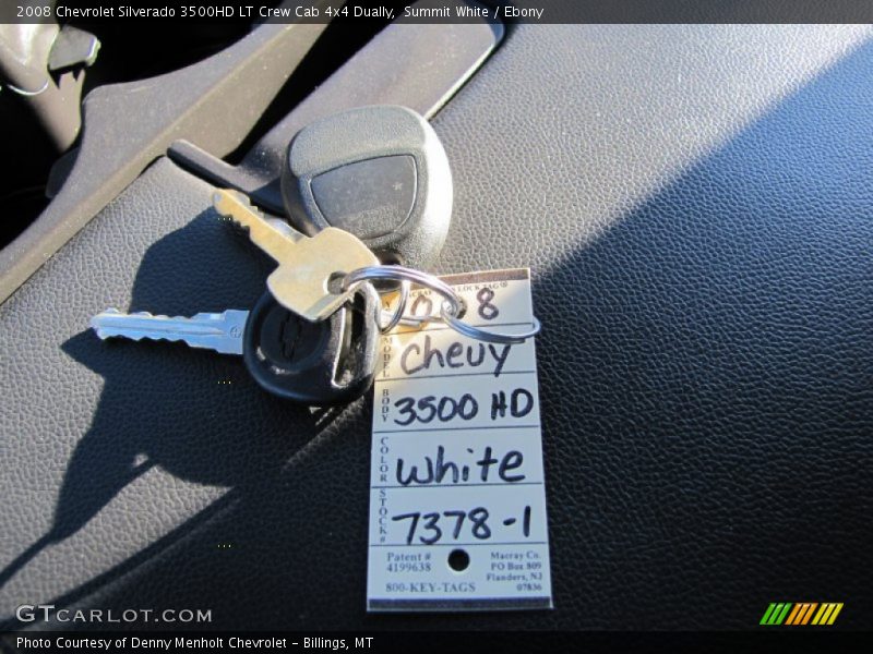 Summit White / Ebony 2008 Chevrolet Silverado 3500HD LT Crew Cab 4x4 Dually