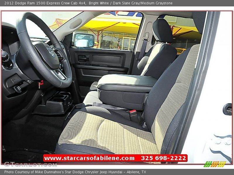 Bright White / Dark Slate Gray/Medium Graystone 2012 Dodge Ram 1500 Express Crew Cab 4x4
