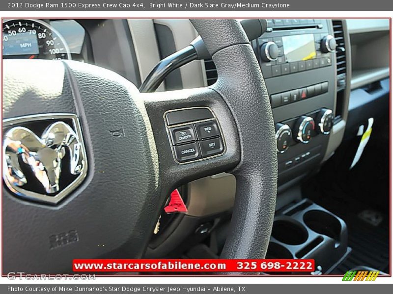 Bright White / Dark Slate Gray/Medium Graystone 2012 Dodge Ram 1500 Express Crew Cab 4x4