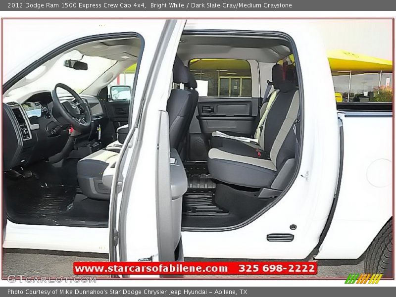 Bright White / Dark Slate Gray/Medium Graystone 2012 Dodge Ram 1500 Express Crew Cab 4x4