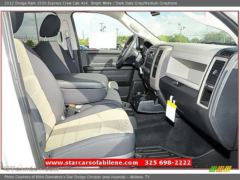 Bright White / Dark Slate Gray/Medium Graystone 2012 Dodge Ram 1500 Express Crew Cab 4x4