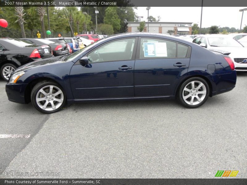 Majestic Blue Metallic / Charcoal 2007 Nissan Maxima 3.5 SE