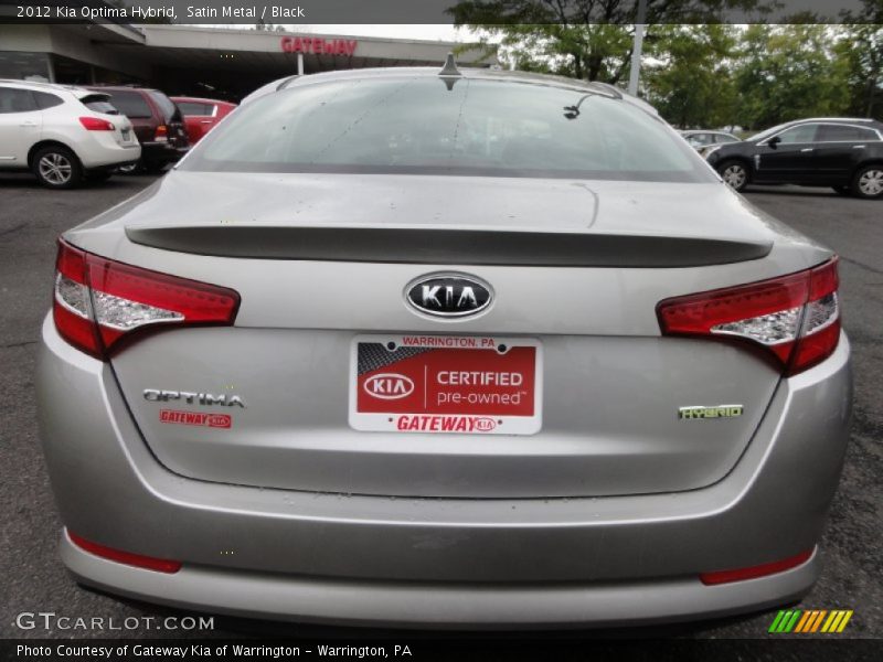 Satin Metal / Black 2012 Kia Optima Hybrid