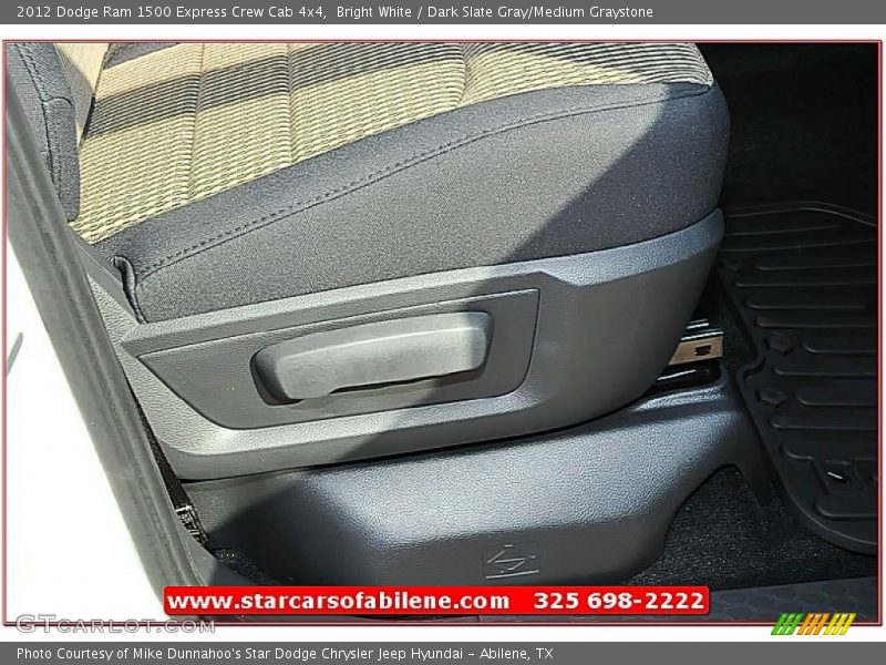 Bright White / Dark Slate Gray/Medium Graystone 2012 Dodge Ram 1500 Express Crew Cab 4x4