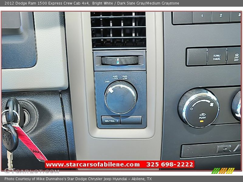 Bright White / Dark Slate Gray/Medium Graystone 2012 Dodge Ram 1500 Express Crew Cab 4x4