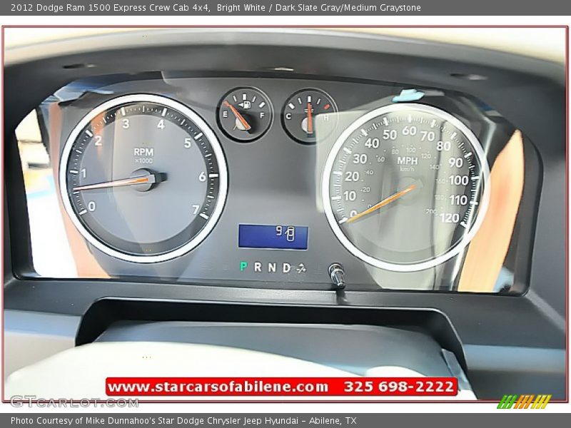 Bright White / Dark Slate Gray/Medium Graystone 2012 Dodge Ram 1500 Express Crew Cab 4x4