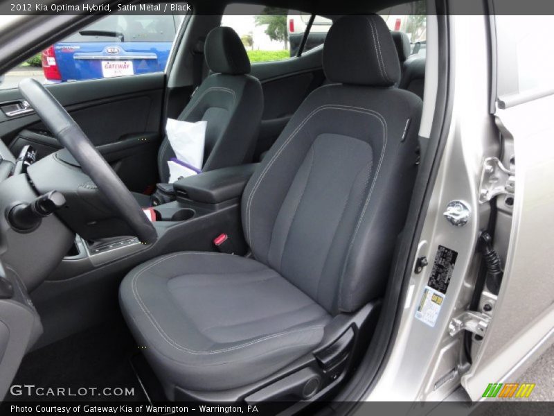 Front Seat of 2012 Optima Hybrid