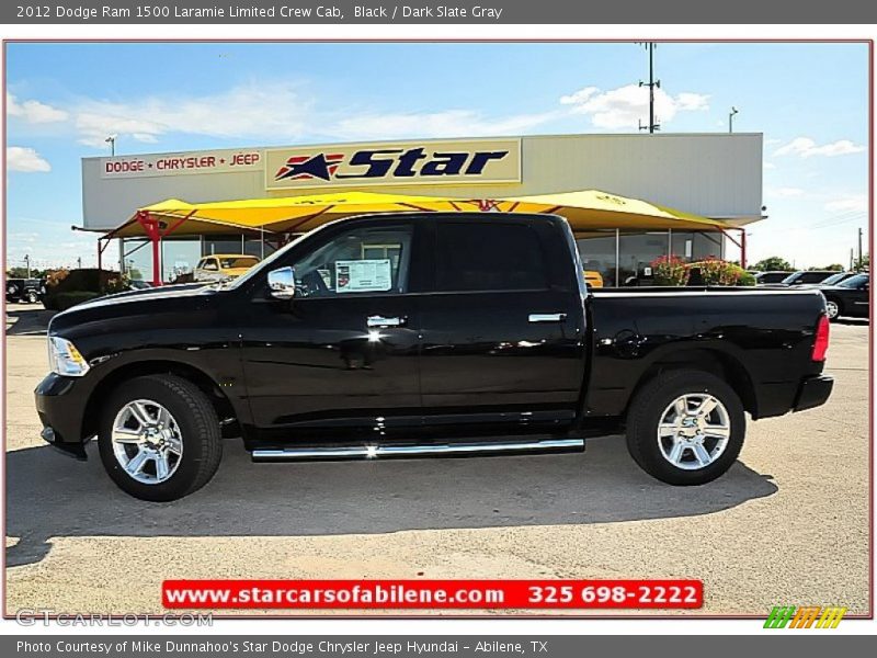 Black / Dark Slate Gray 2012 Dodge Ram 1500 Laramie Limited Crew Cab