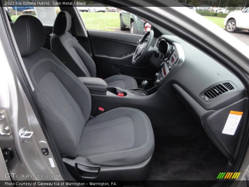  2012 Optima Hybrid Black Interior