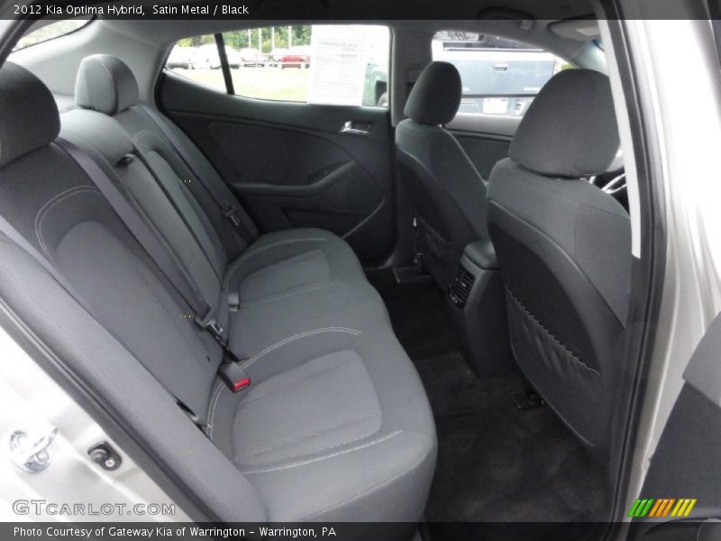 Rear Seat of 2012 Optima Hybrid