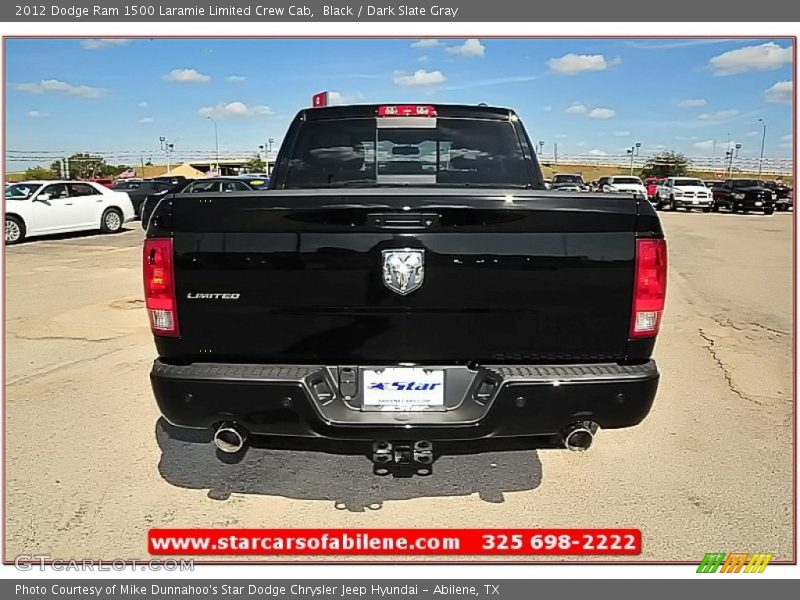 Black / Dark Slate Gray 2012 Dodge Ram 1500 Laramie Limited Crew Cab
