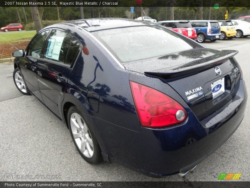 Majestic Blue Metallic / Charcoal 2007 Nissan Maxima 3.5 SE