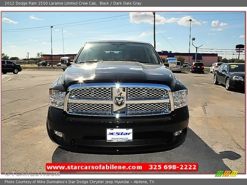 Black / Dark Slate Gray 2012 Dodge Ram 1500 Laramie Limited Crew Cab