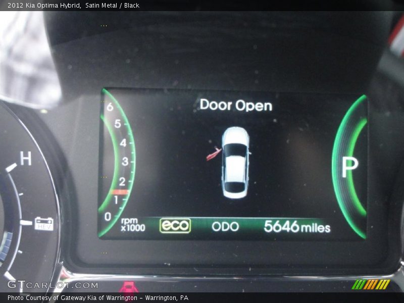 Satin Metal / Black 2012 Kia Optima Hybrid