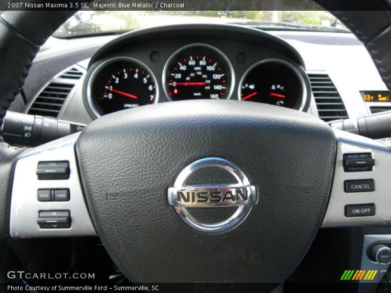 Majestic Blue Metallic / Charcoal 2007 Nissan Maxima 3.5 SE