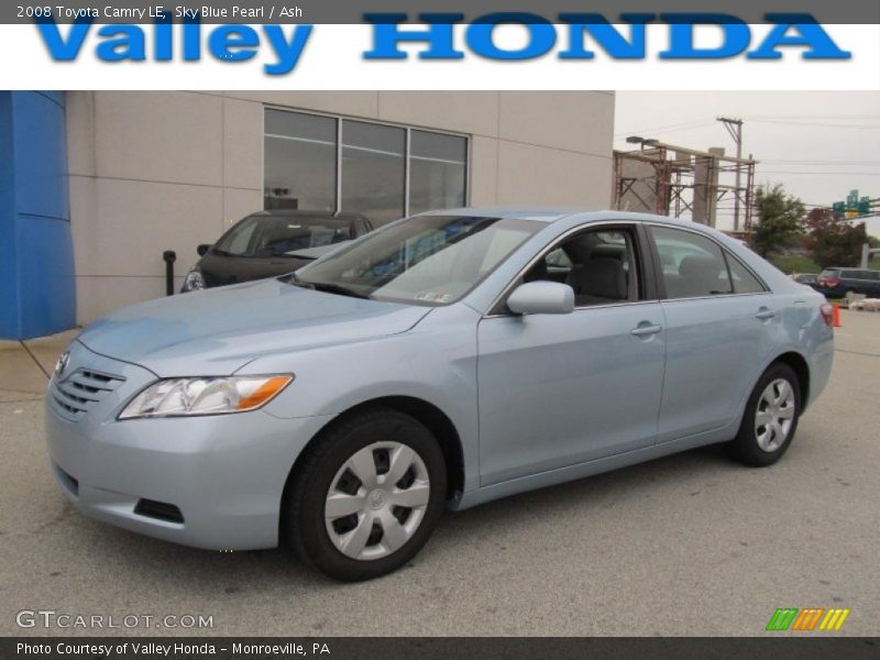 Sky Blue Pearl / Ash 2008 Toyota Camry LE