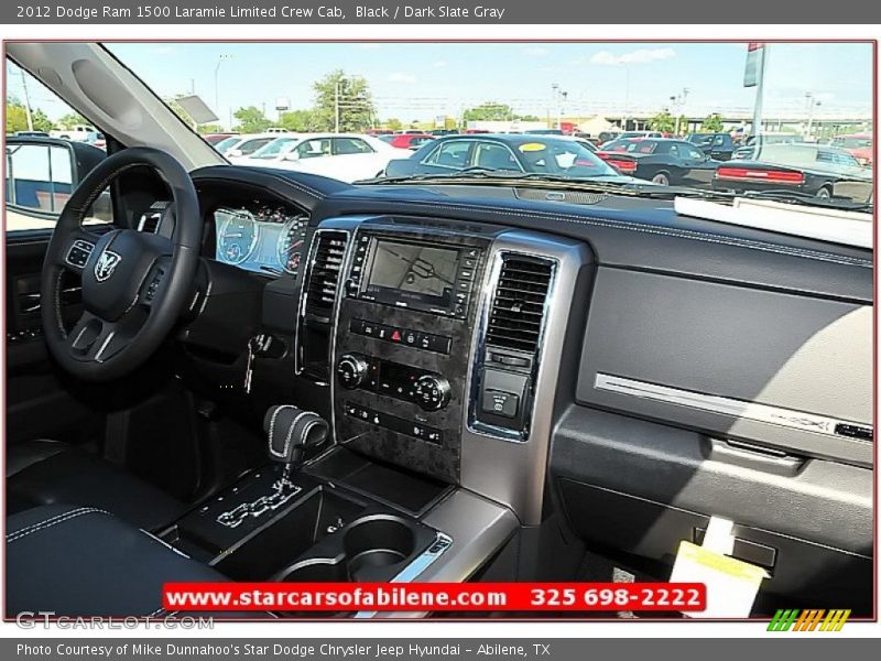 Black / Dark Slate Gray 2012 Dodge Ram 1500 Laramie Limited Crew Cab