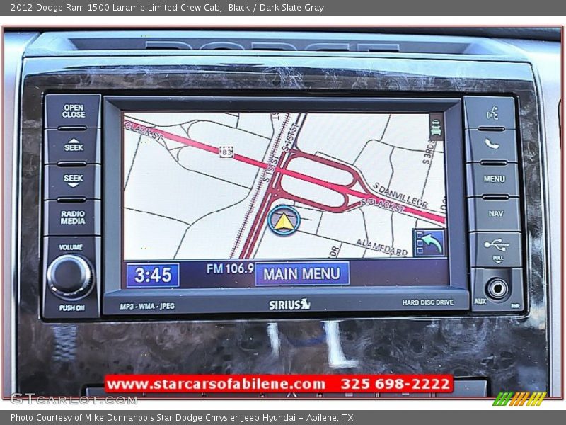 Black / Dark Slate Gray 2012 Dodge Ram 1500 Laramie Limited Crew Cab