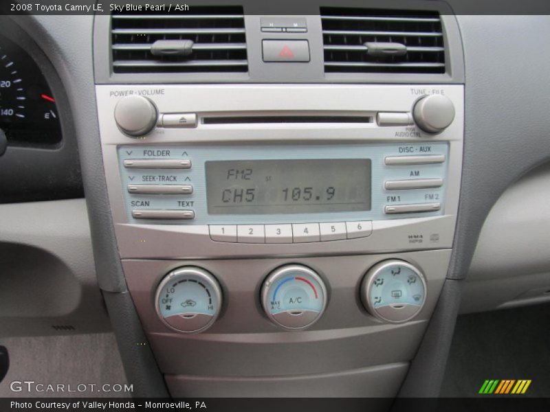 Sky Blue Pearl / Ash 2008 Toyota Camry LE