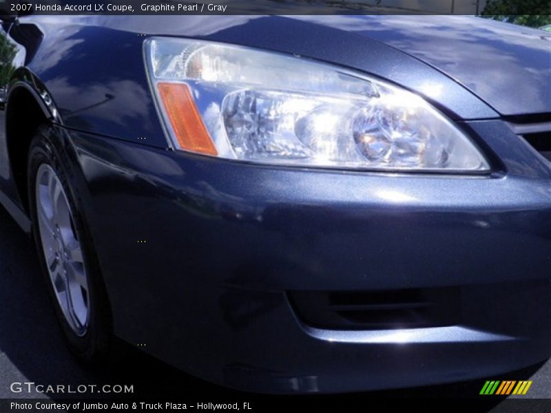 Graphite Pearl / Gray 2007 Honda Accord LX Coupe