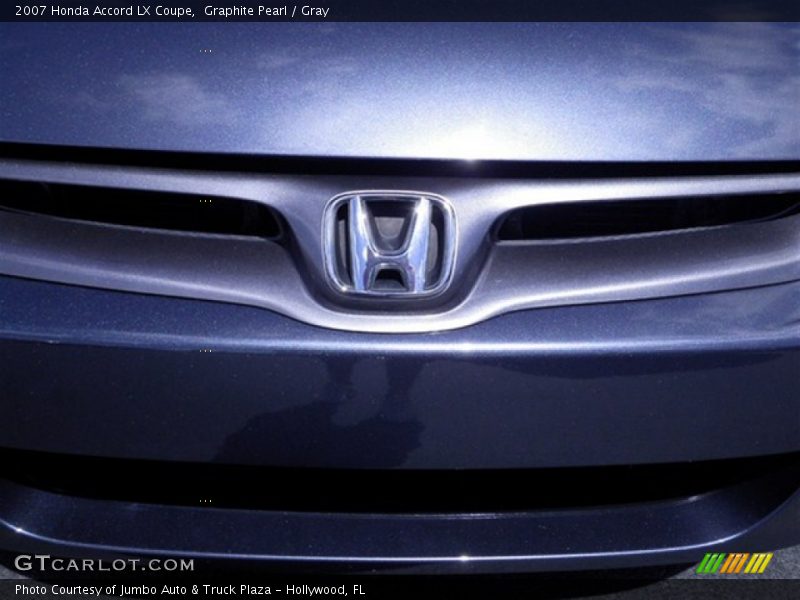 Graphite Pearl / Gray 2007 Honda Accord LX Coupe