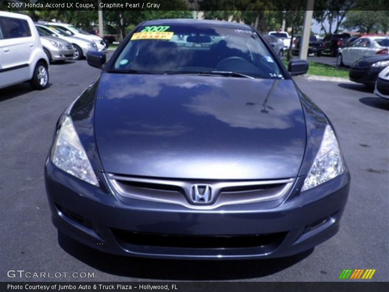Graphite Pearl / Gray 2007 Honda Accord LX Coupe