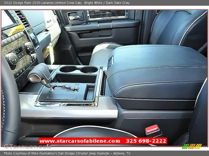 Bright White / Dark Slate Gray 2012 Dodge Ram 1500 Laramie Limited Crew Cab