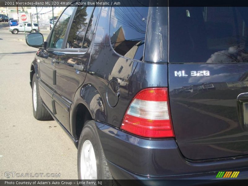 Azure Blue Metallic / Ash 2001 Mercedes-Benz ML 320 4Matic