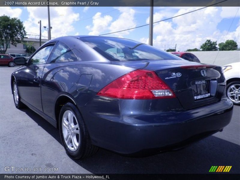 Graphite Pearl / Gray 2007 Honda Accord LX Coupe