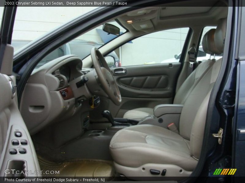 Front Seat of 2003 Sebring LXi Sedan