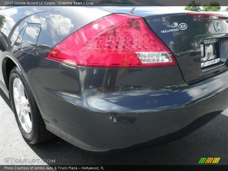Graphite Pearl / Gray 2007 Honda Accord LX Coupe