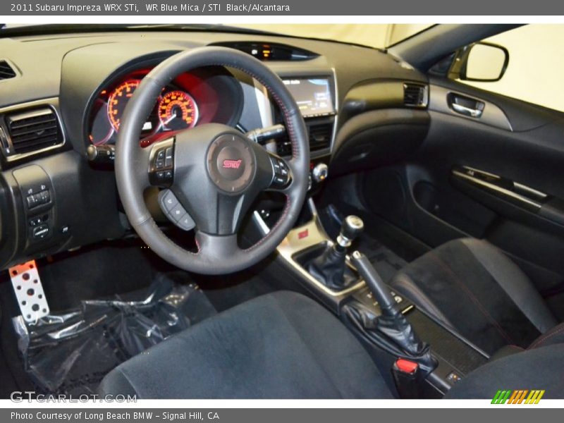 WR Blue Mica / STI  Black/Alcantara 2011 Subaru Impreza WRX STi