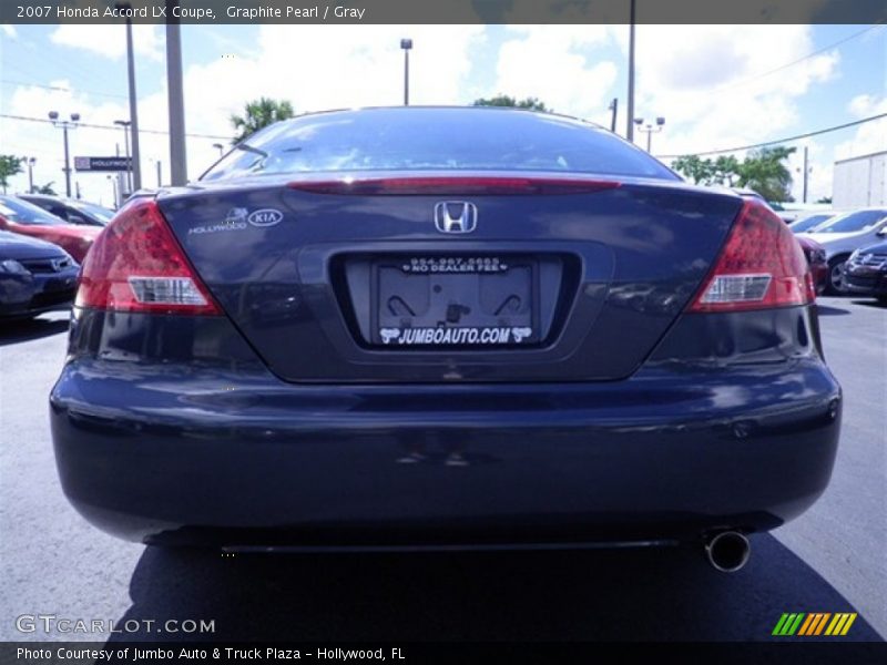 Graphite Pearl / Gray 2007 Honda Accord LX Coupe