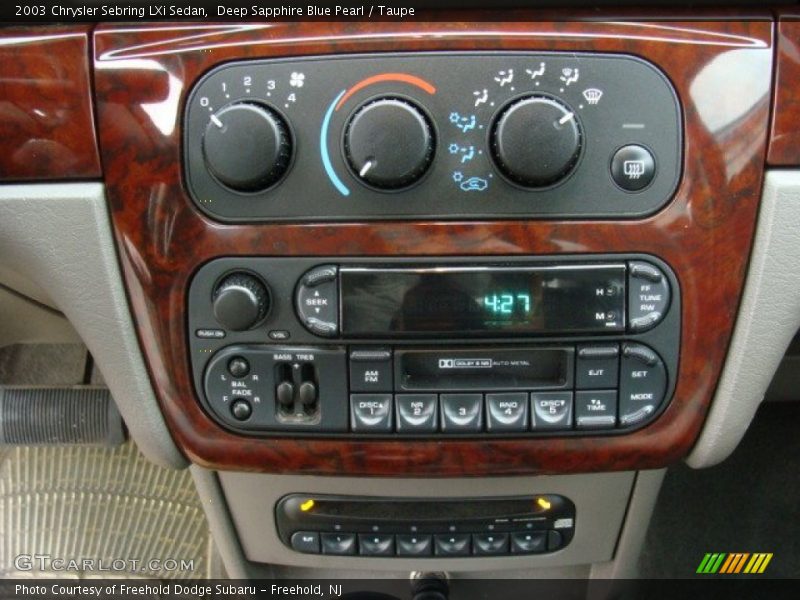 Controls of 2003 Sebring LXi Sedan