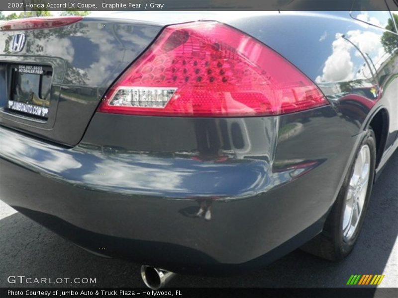 Graphite Pearl / Gray 2007 Honda Accord LX Coupe
