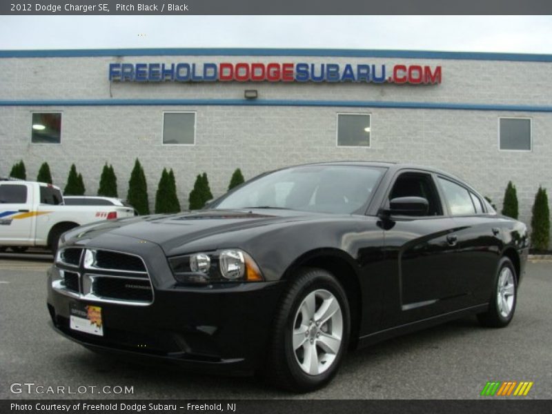 Pitch Black / Black 2012 Dodge Charger SE