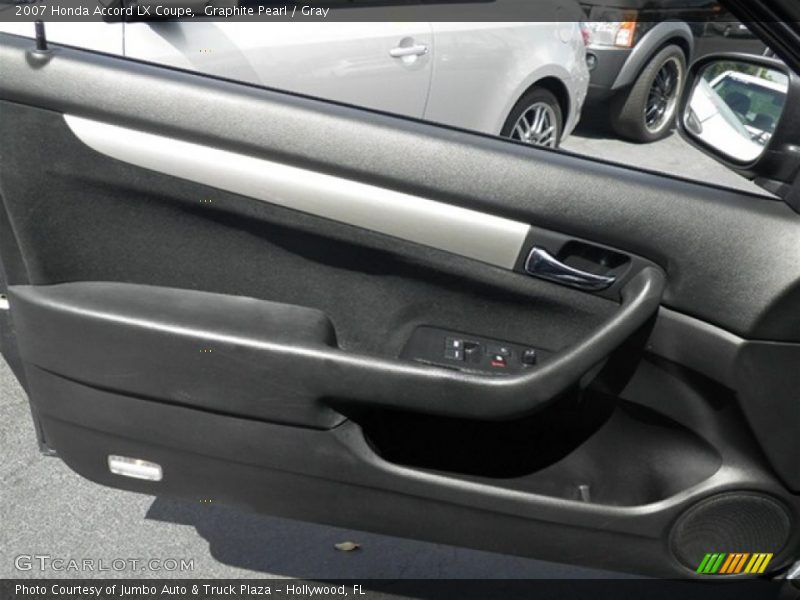 Graphite Pearl / Gray 2007 Honda Accord LX Coupe